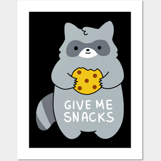 Racoon, give me some snacks! Posters and Art